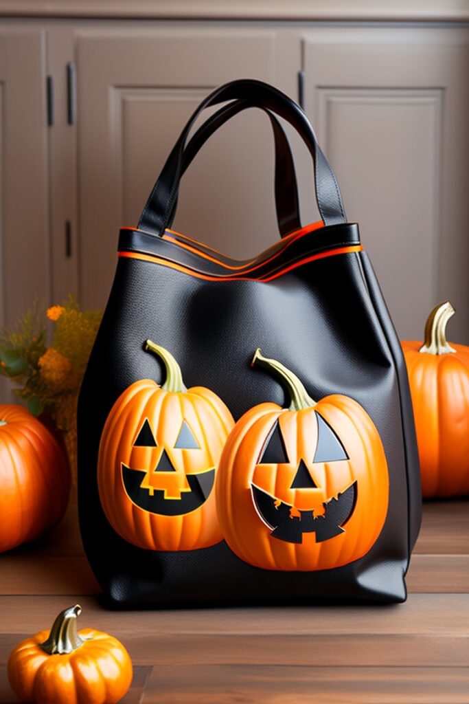 Personalised Pumpkin Halloween bag