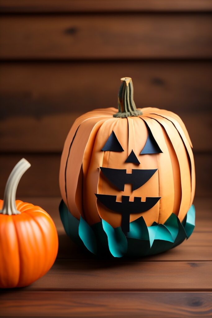 Halloween Crafts Paper Bag Pumpkin